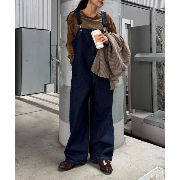 「WILLOW」 オーバーオール ONE SIZE ネイビー レディース