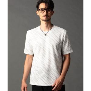 tシャツ ゼブラ柄クルーネックTシャツ メンズ