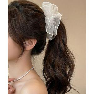 シュシュ 「456888」パール付きシースルーシュシュ(RZ)