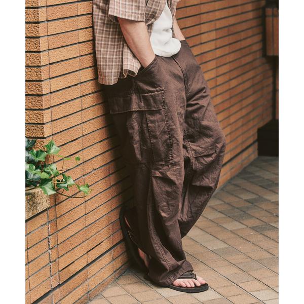 カーゴパンツ ガーメントウォッシュ ファティーグパンツ メンズ