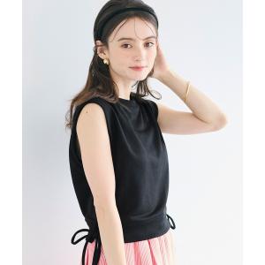 tシャツ サイドリボントップス レディース
