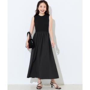 ワンピース 夏 ドッキングニットタンクワンピース