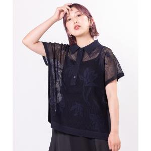 HYKE（ハイク） 半袖ニット 1 ブルー レディース : ZOZOTOWN Yahoo!店