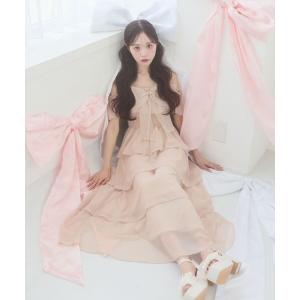 ワンピース 夏 半袖 マルチwayリボンキラキラワンピ