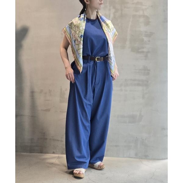 ブラウス シャツ DENIM SLEEVELESS BLOUSE / デニムスリーブレスシャツ レデ...