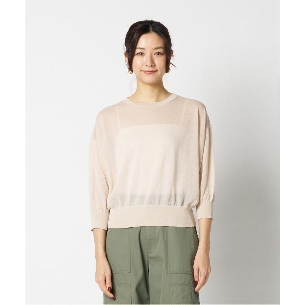 ニット セーター SHEER LINEN KNIT CREW NECK / シアー リネン ニット ...