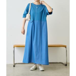 ワンピース 半袖 切替Tシャツワンピース「SUM1 STYLE」