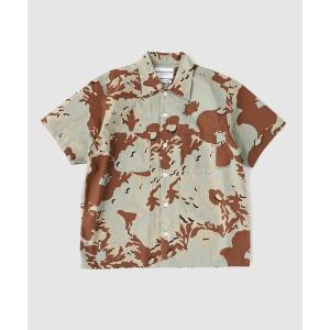 シャツ 半袖 NOMARHYTHM TEXTILE / ノーマリズム テキスタイル Camo Flower Summer Shirt メンズ レディース