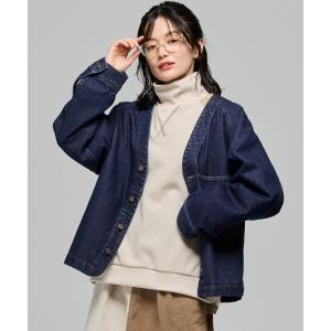 yuni デニムジャケット gジャン cotton denim ノーカラー ブルゾン