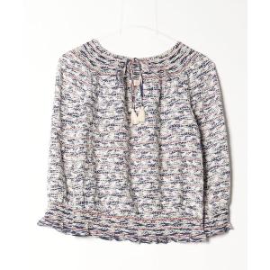 「TORY BURCH」 長袖ブラウス 2 ネイビー レディース