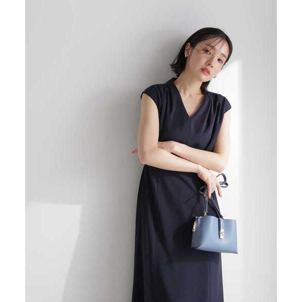「NATURAL BEAUTY BASIC」 ノースリーブワンピース SMALL ネイビー レディー...