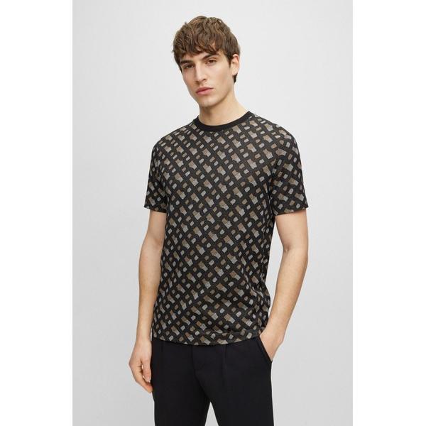 「BOSS」 半袖Tシャツ M ブラック メンズ