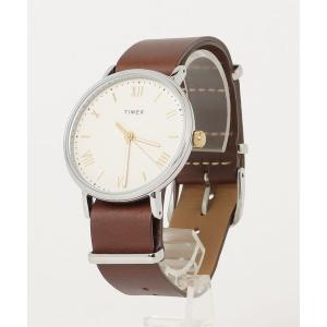 「TIMEX」 アナログ腕時計 - ブラウン メンズ