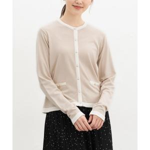 「Honeys」 ニットカーディガン LL ベージュ レディース