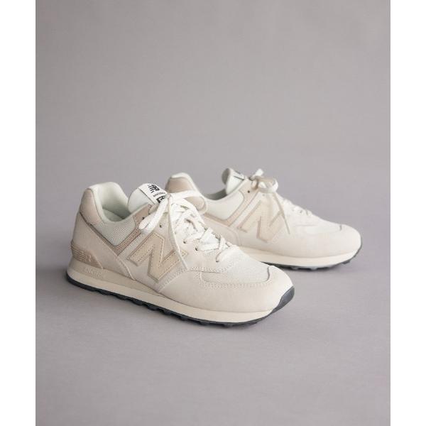 「New Balance」 ローカットスニーカー 24.0cm オフホワイト メンズ