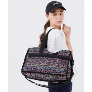 ボストンバッグ DELUXE MED WEEKENDER NYCスクリプトブラック レディース