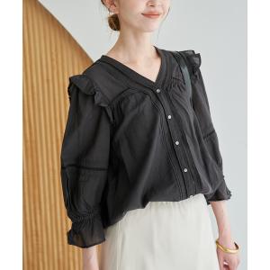 ブラウス シャツ 「WEB限定/追加2」コットンレーヨンレースブラウス レディース