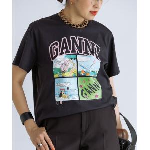 tシャツ 半袖 「GANNI for ADAM ET ROPE'」別注Basic Jersey TEDDY Tee レディース