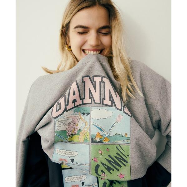 Ganni Ganni Crewneck BD Oversized スウェット