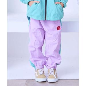 ワイドパンツ パンツ ナイロン切り替えラインパンツ/セットアップ可 キッズ 子供服 男の子 女の子