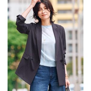 ジャケット テーラードジャケット 「接触冷感/UVケア/着る日傘」ダブルジャケット レディース