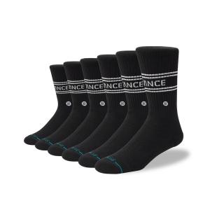 靴下 「STANCE/スタンス」ラインクルーソックス  6足セット　ギフトに最適!   VITAL 6 PACK CREW メンズ