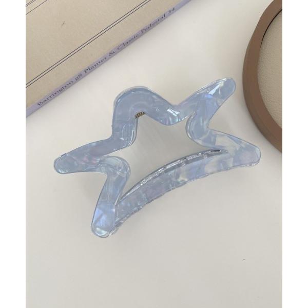 ヘアクリップ clear star hair clip