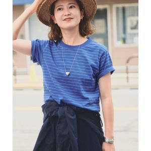 tシャツ 半袖 a＆m コンパクトボーダーTEE レディース