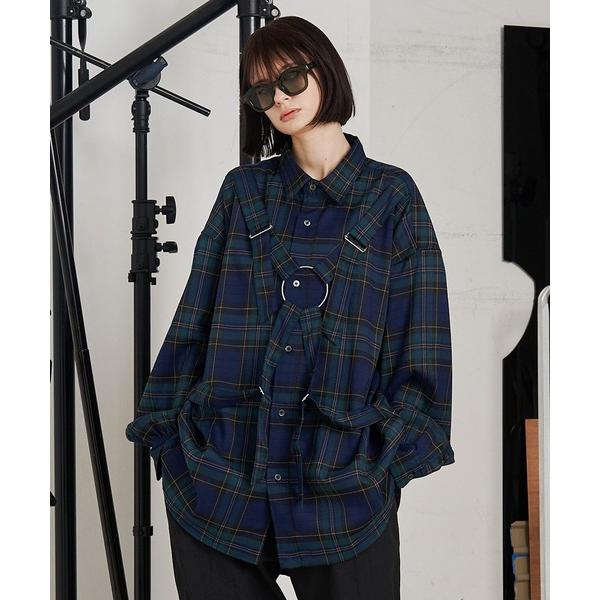 「SeeSew」 長袖シャツ M グリーン メンズ