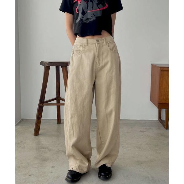 「FOLLOWIN」 チノパンツ SMALL ベージュ レディース