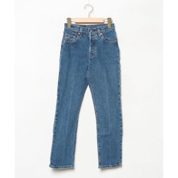 「Levi's」 スキニーデニムパンツ 23inch ブルー レディース
