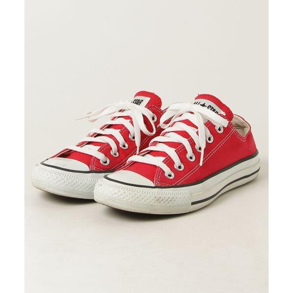「CONVERSE」 ローカットスニーカー 24cm レッド レディース