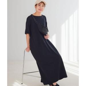 「GLOBAL WORK」 Tシャツワンピース SMALL ブラック レディース