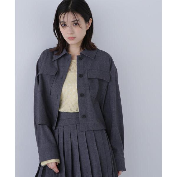 「NATURAL BEAUTY BASIC」 長袖シャツ FREE グレー レディース