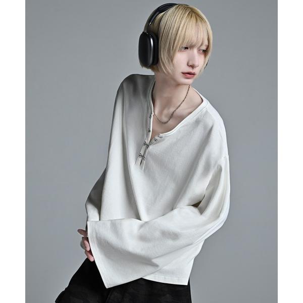 ヘンリーネック tシャツ Short Length Hook long-T / ショートレングス フ...
