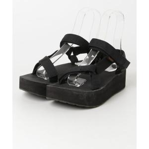 「Teva」 フラットサンダル 25.0cm ブラック レディース