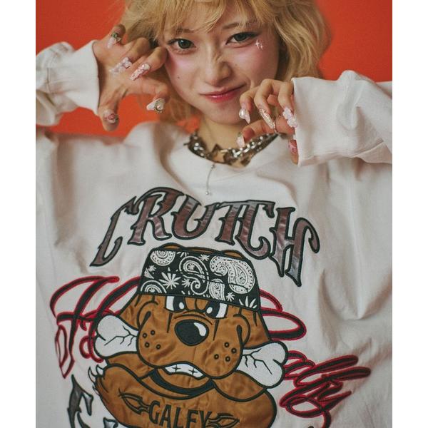 「GALFY」 長袖Tシャツ X-LARGE ホワイト メンズ