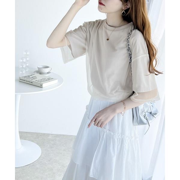 「Java」 半袖カットソー X-LARGE グレー レディース