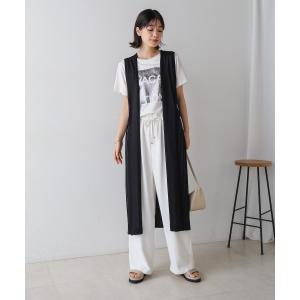 ベスト ジレ バックプリーツジレ レディース