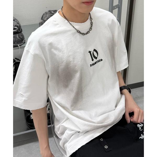 tシャツ 半袖 フェードワンポイントビッグＴシャツ レディース メンズ