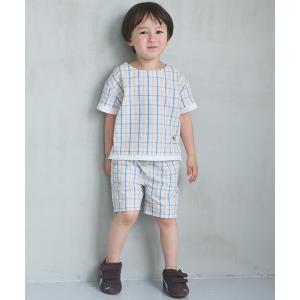 セットアップ 「藤本美貴コラボ」BOYSチェックセットアップ キッズ 子供服 男の子