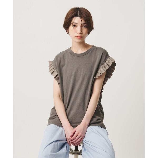tシャツ 半袖 「WEB限定」「dahl’ia」フリル ショートスリーブ Tシャツ レディース
