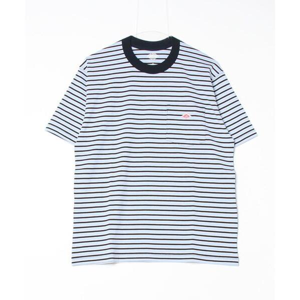 「DANTON」 半袖Tシャツ MEDIUM サックスブルー メンズ