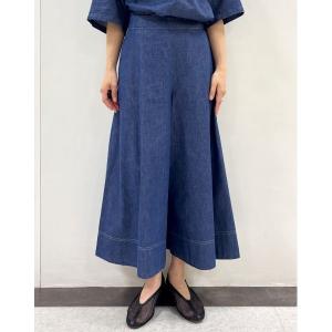 「human woman」 デニムスカート MEDIUM ブルー レディース