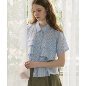 「idem」 半袖シャツ FREE ブルー レディース