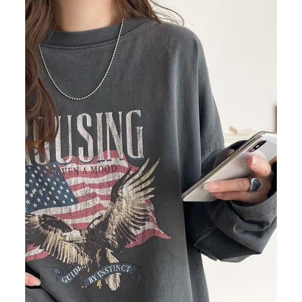 「Java」 半袖Tシャツ LARGE グレー レディース