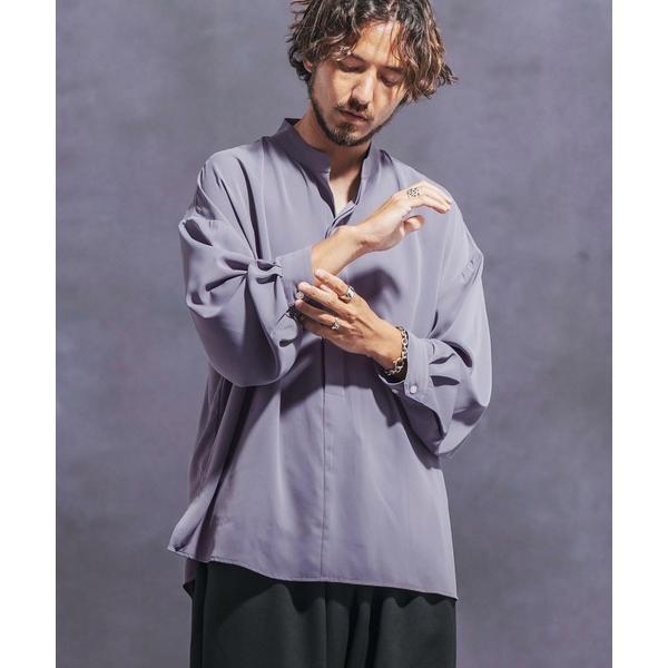 「Jih Nunc」 長袖シャツ S ブルーグレー メンズ