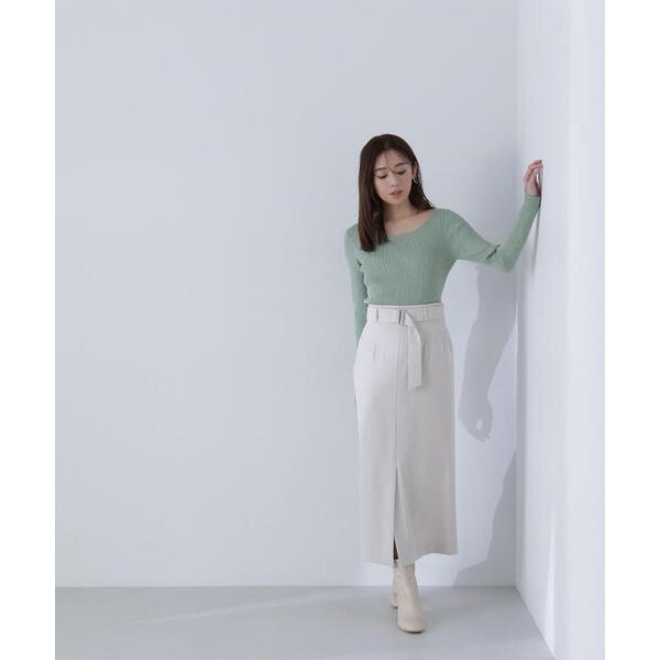 「NATURAL BEAUTY BASIC」 スカート MEDIUM オフホワイト レディース
