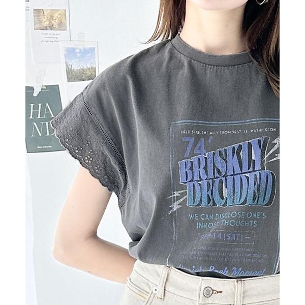 「Java」 半袖カットソー X-LARGE グレー レディース
