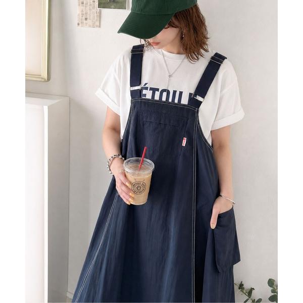 「Java」 サロペットスカート MEDIUM ネイビー レディース